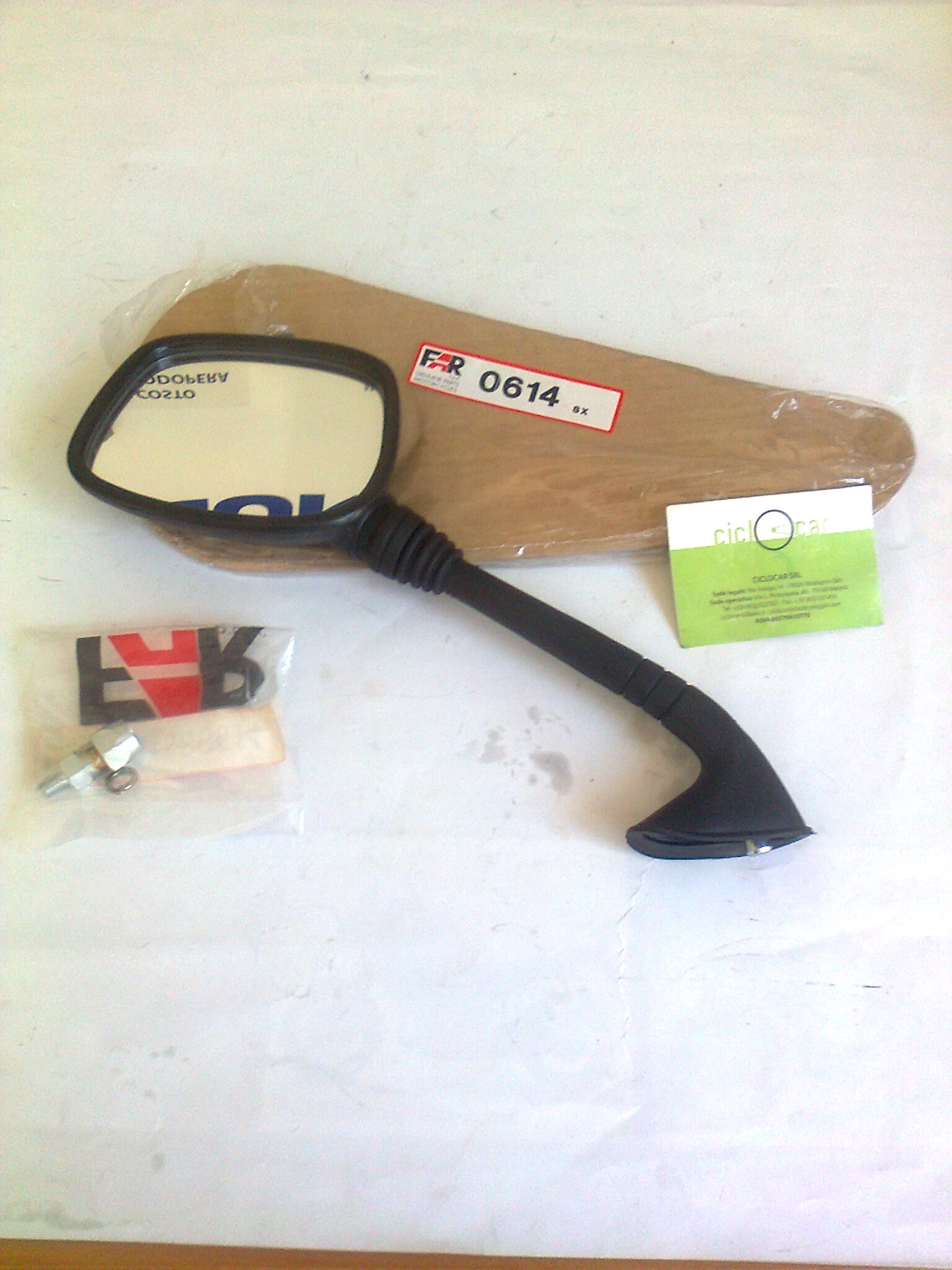 Specchio retrovisore tondo pieghevole FAR per Vespa 50/90/125/150/200  Special-GT-VNB-PX-Rally, Far