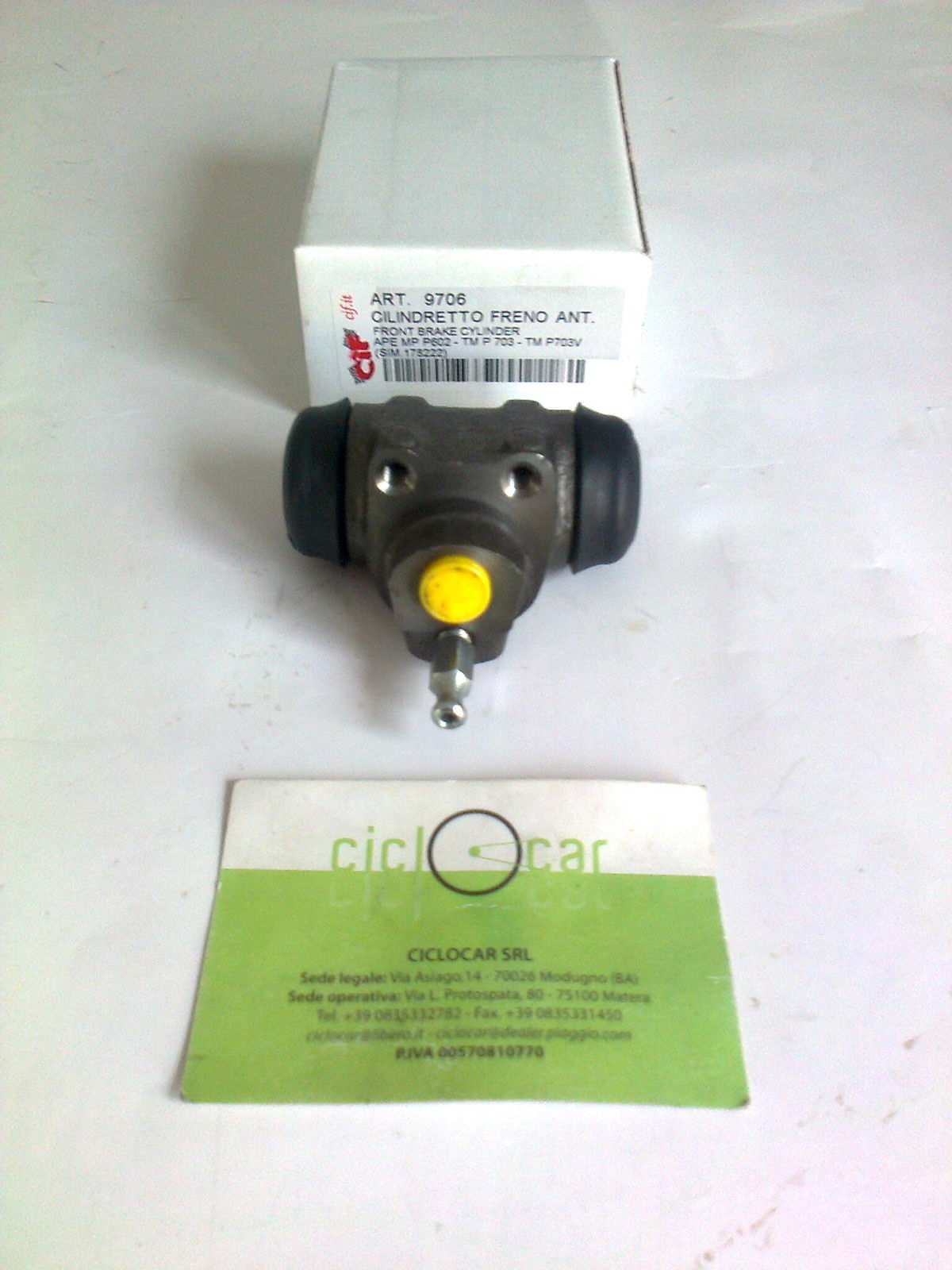 Cilindretto Freno Posteriore Piaggio Ape TM P 703 CAR MAX