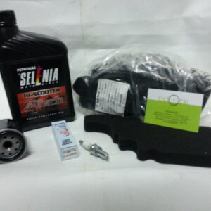 Kit tagliando Piaggio Liberty 125 -filtro aria + filtro olio + olio + candela - immagine 1