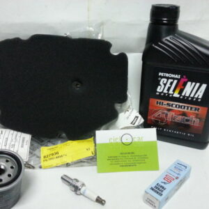 Kit tagliando Gilera Runner VX-VXT-filtro aria+filtro olio+olio+candela - immagine 1