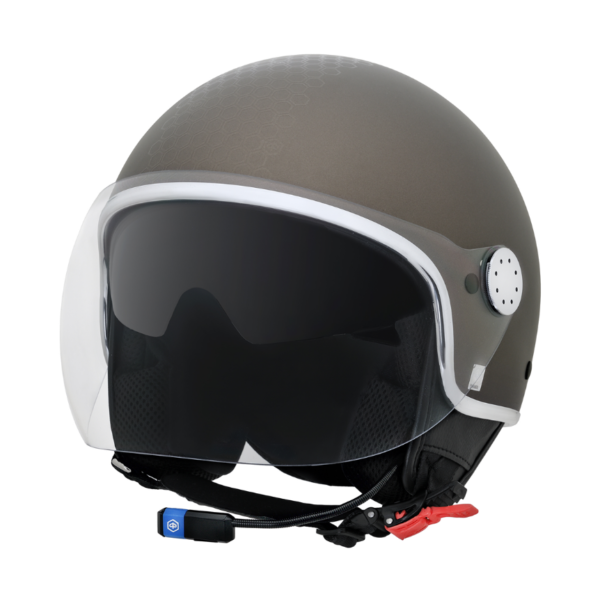 CASCO ORIGINALE PIAGGIO MIRROR CON SISTEMA BLUETOOTH COLORE MARRONE MD2