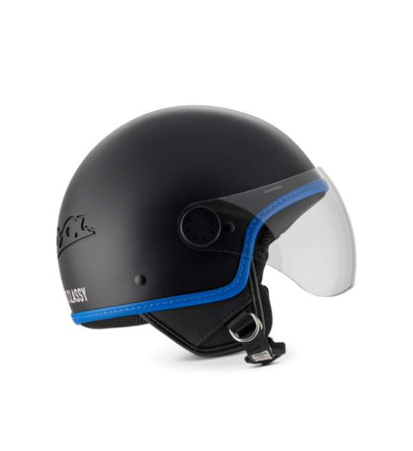 CASCO DEMI-JET ORIGINALE VESPA VISOR 4.0 NERO OPACO - GTS / GTV / PRIMAVERA