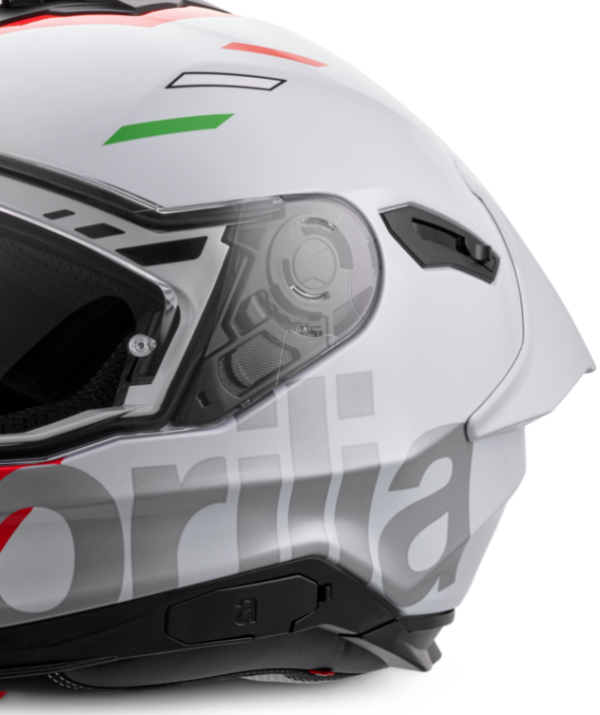 CASCO INTEGRALE ORIGINALE APRILIA BIANCO OVERTAKE VISIERA PARASOLE -TUONO/RS/RSV4