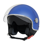 CASCO DEMI-JET ORIGINALE PIAGGIO MIRROR BLU TAGLIA XL ECE 22.06 VISIERA PARASOLE