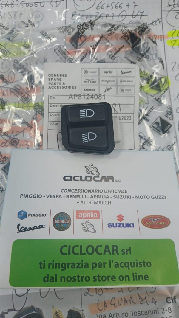 PULSANTE DEVIOLUCI COMMUTATORE ORIGINALE APRILIA LEONARDO / SR / RALLY / MOJITO