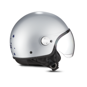 CASCO DEMI-JET PIAGGIO BACI PERUGINA ORIGINALE PIAGGIO COLORE ARGENTO
