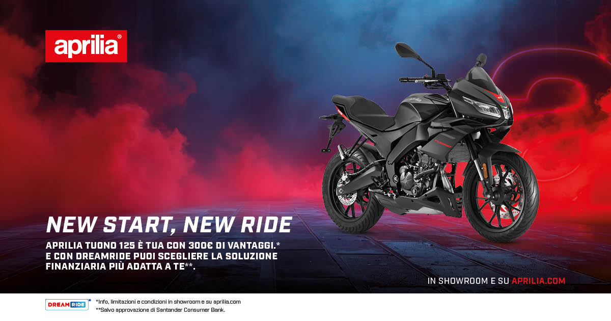 Promo Aprilia Tuono 125 NewYear Post FB