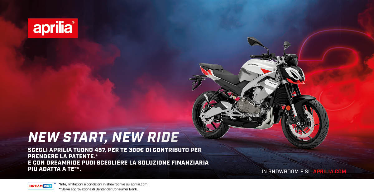 Promo Aprilia Tuono 457 NewYear Post FB