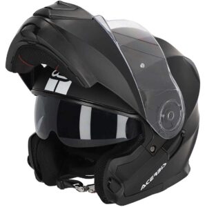 Casco Moto Modulare Acerbis Doppia Visiera SEREL 22.06 Nero Opaco CASCO INTEGRALE APRIBILE
