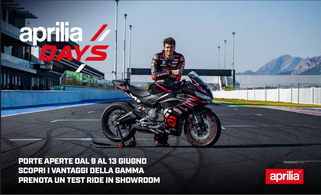 PORTE APERTE APRILIA MOTO GIUGNO