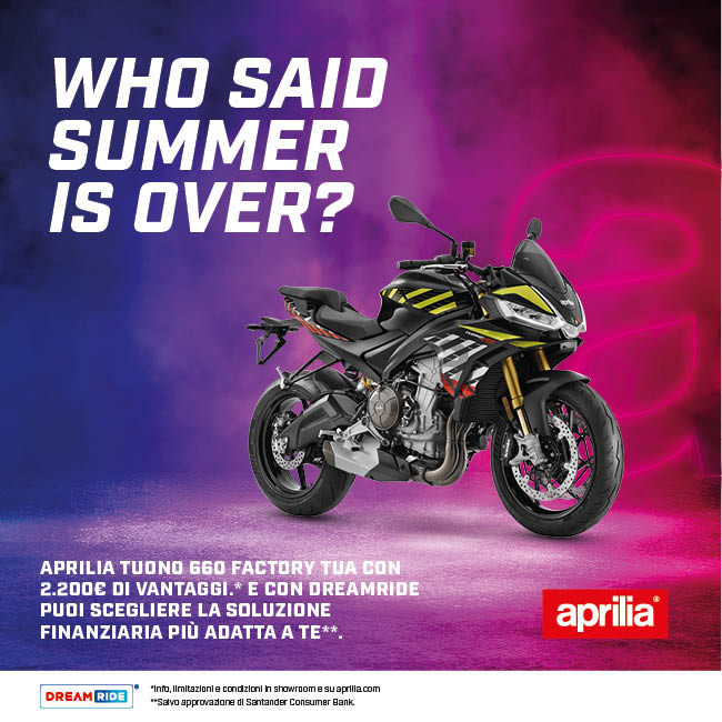 Promo Aprilia Tuono 660 Factory BackTo dem2